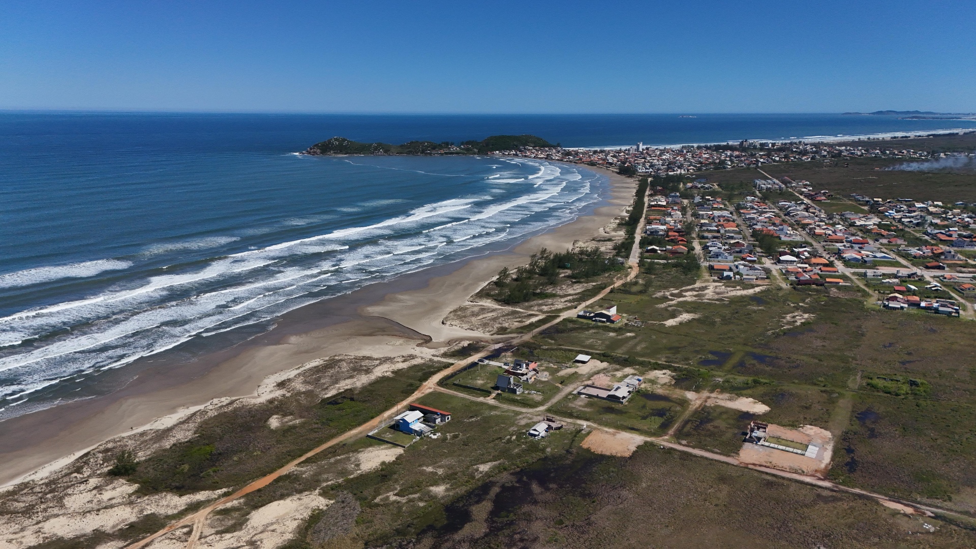 Vista panorâmica da costa de Laguna - SC